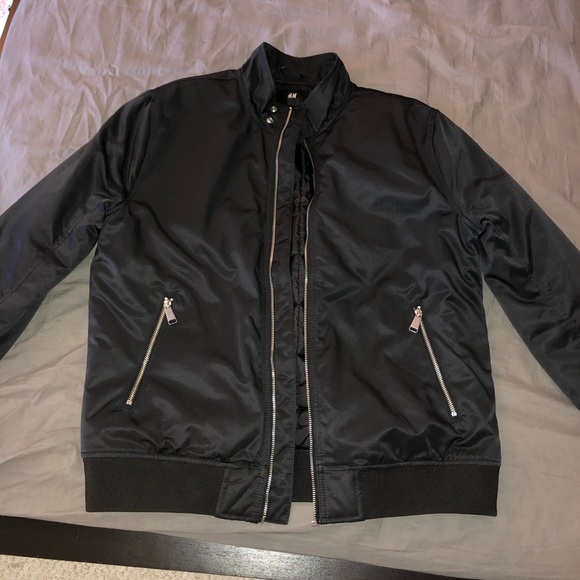 Black bomber jacket - Picture 3 of 5